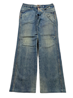 Blue Distress Jeans